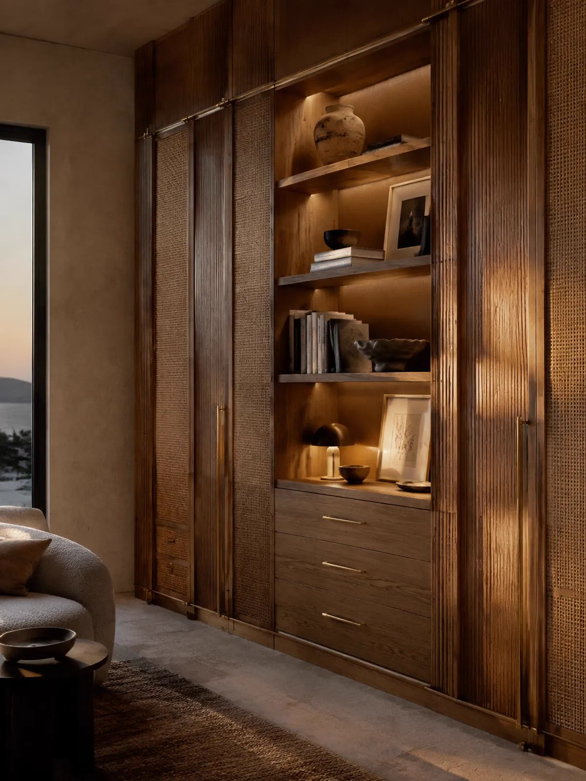 Finished bespoke joinery in a residential interior